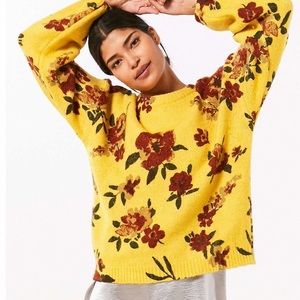 Urban Outfitters Floral Print Sweater